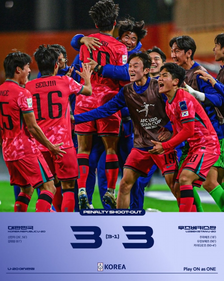 韓國(guó)U20門(mén)將:對(duì)撲點(diǎn)很有信心,訓(xùn)練中一度10次射門(mén)撲出8次