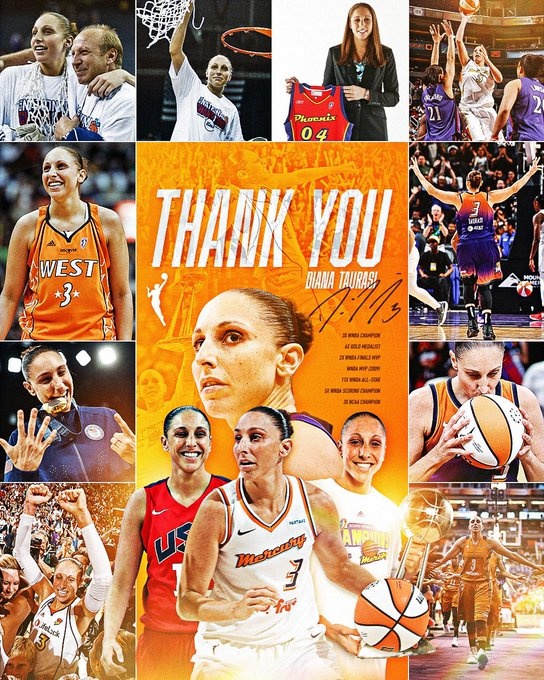 傳奇落幕!WNBA巨星陶樂西宣布退役 結(jié)束20年職業(yè)生涯