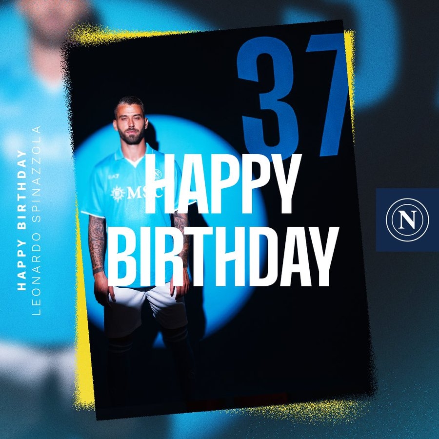 生日快樂!那不勒斯官方發(fā)文慶祝斯皮納佐拉32歲生日
